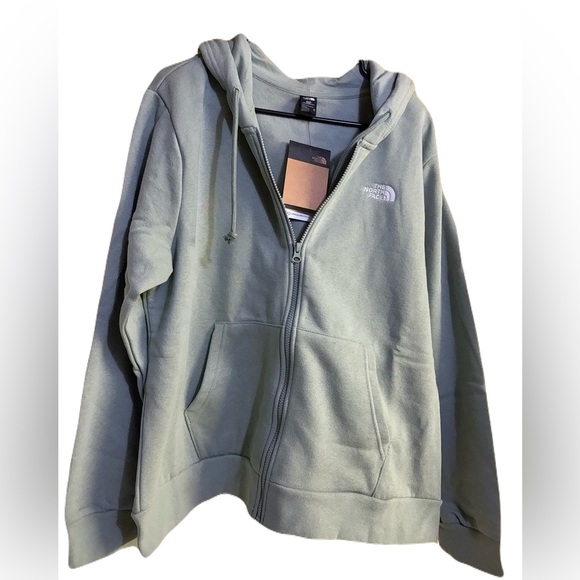 The North Face Light Green Zip-Up Hoodie XL. NWT - Picture 2 of 3
